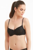 Montelle Flirt Demi Lace Bra - Black - source image 29892