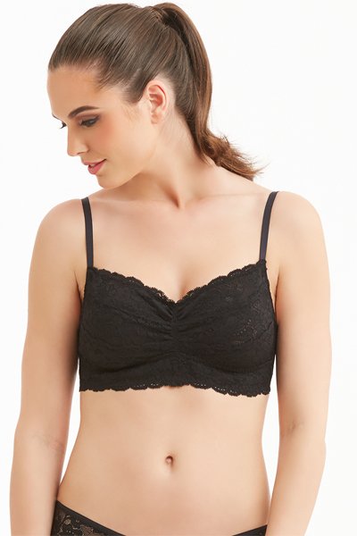 Montelle Lace Bralette - Black - source image 29927