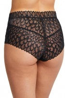 Montelle Lacy High Waist Brief - Black - source image 66336