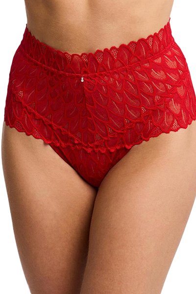 Montelle Lacy High Waist Brief - Sweet Red - source image 66337