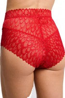 Montelle Lacy High Waist Brief - Sweet Red - source image 66338