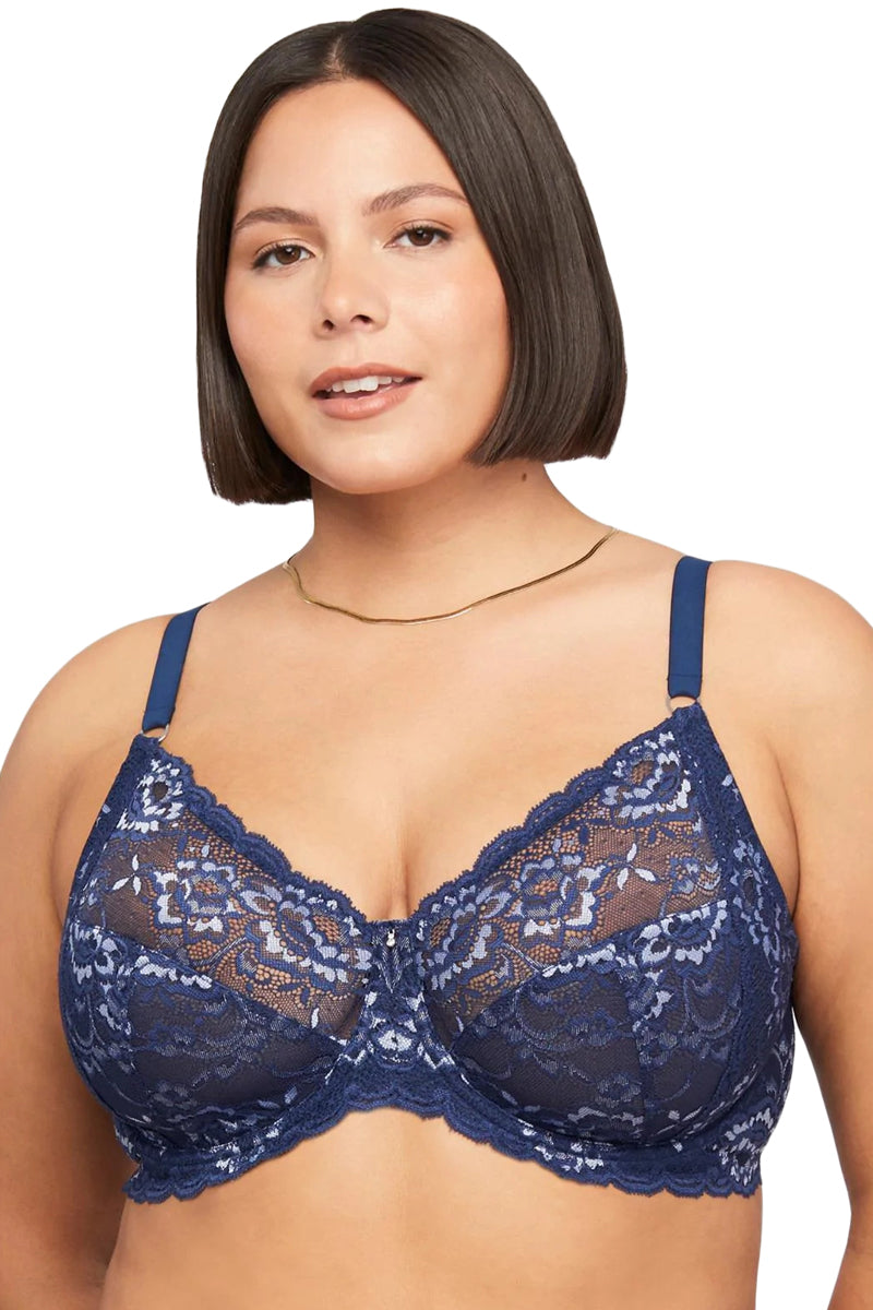 Montelle Muse Full Cup Lace Bra - Gemstone Blue/Heaven - source image 55317
