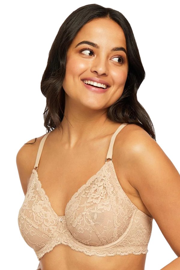 Montelle Muse Full Cup Lace Bra - Sand - source image 55323