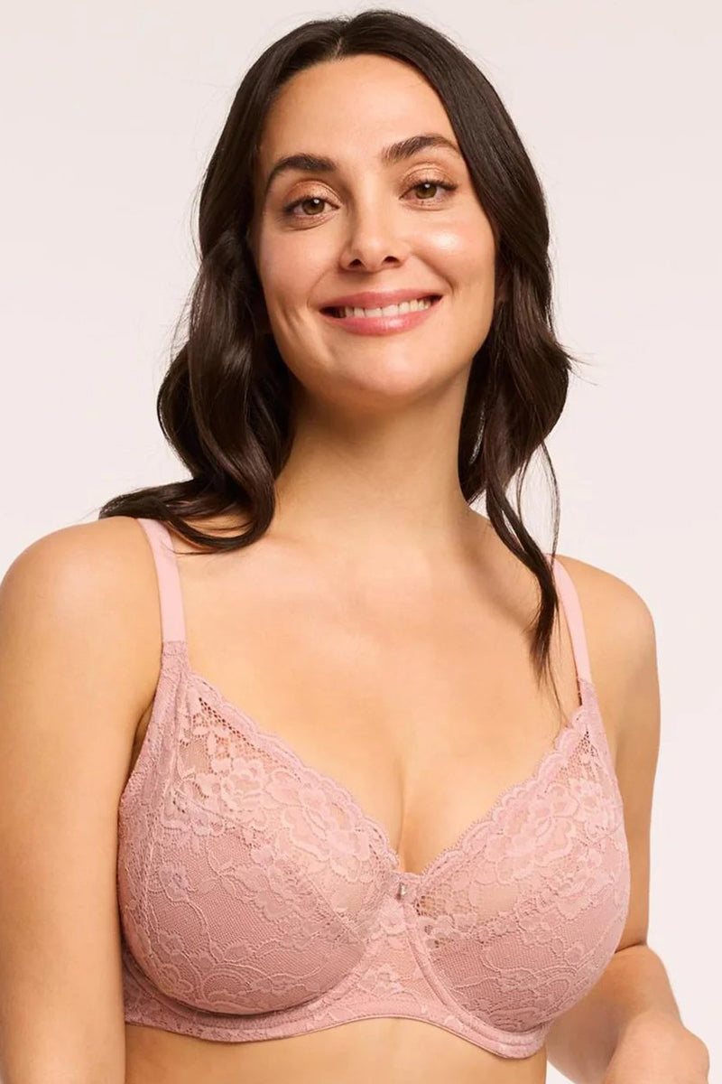 Montelle Muse Full Cup Lace Bra - Ballet Pink - source image 73631