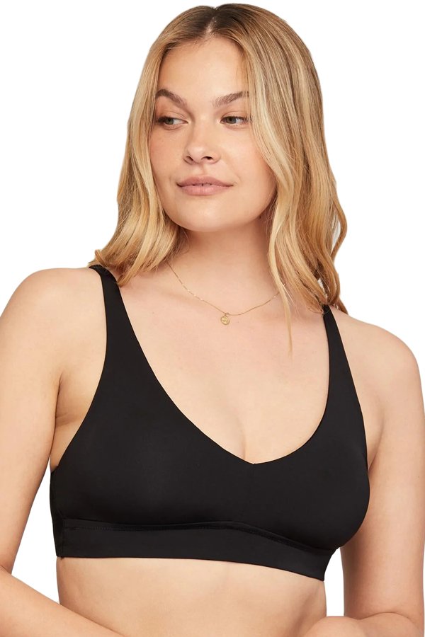 Montelle Mysa Supportive Smooth Bralette - Black - source image 55307