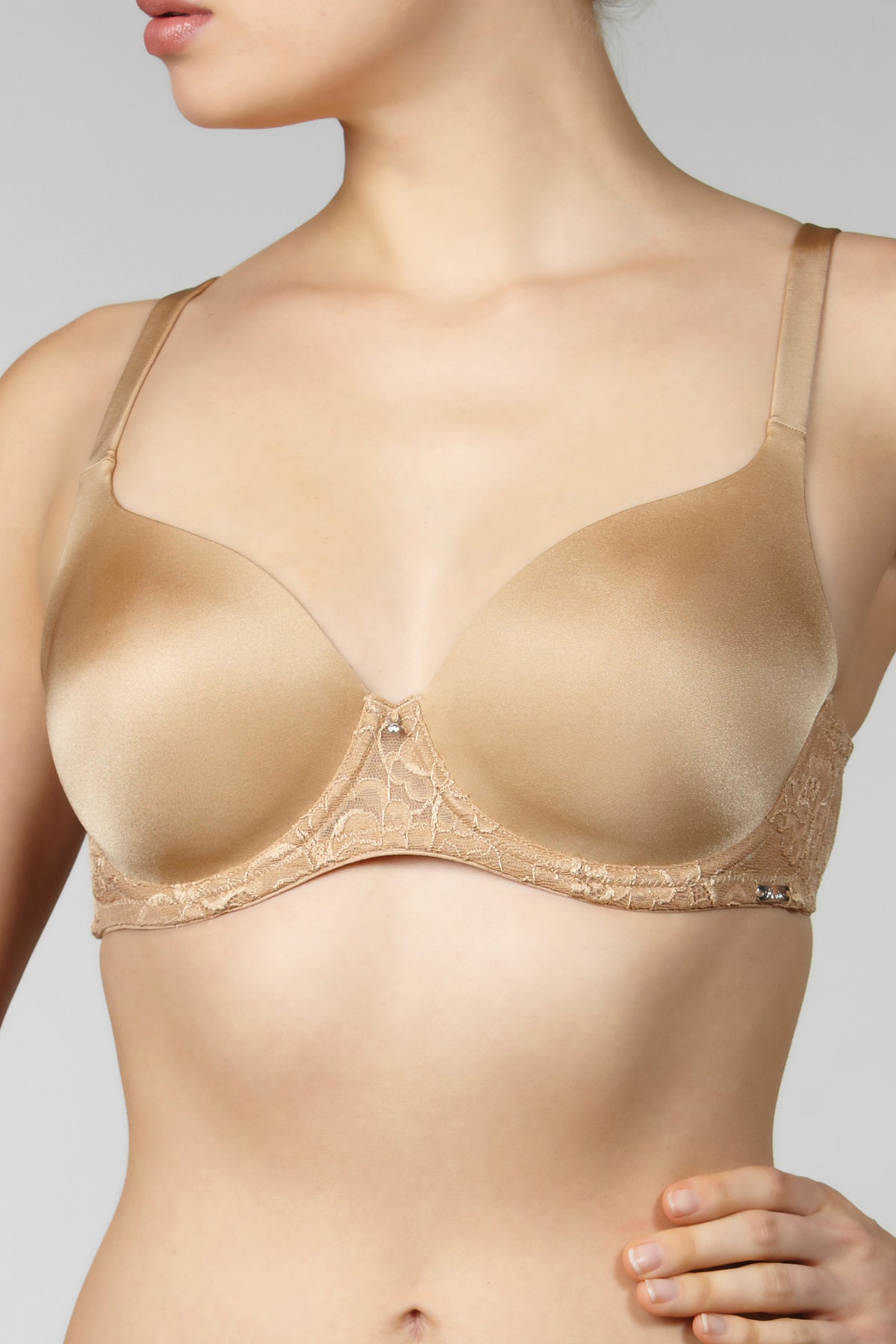 Montelle Pure Plus Full Cup T-Shirt Bra - Nude - source image 11364