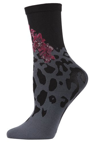 Natori Leopard Fashion Crews - Black - source image 36714