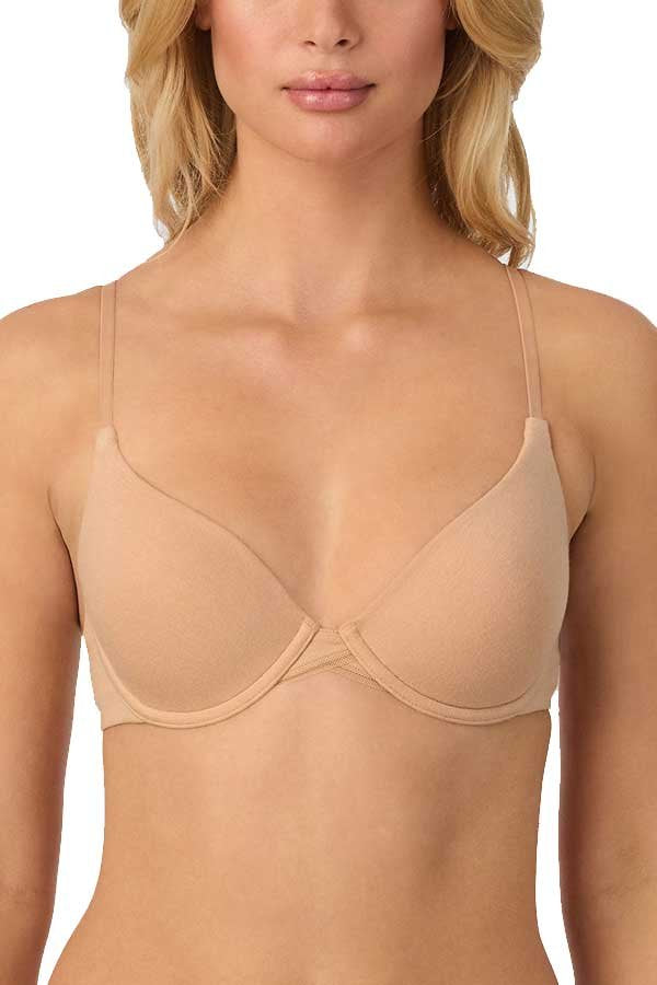 On Gossamer Cabana Cotton Convertible T Shirt Bra - Champagne - source image 66259
