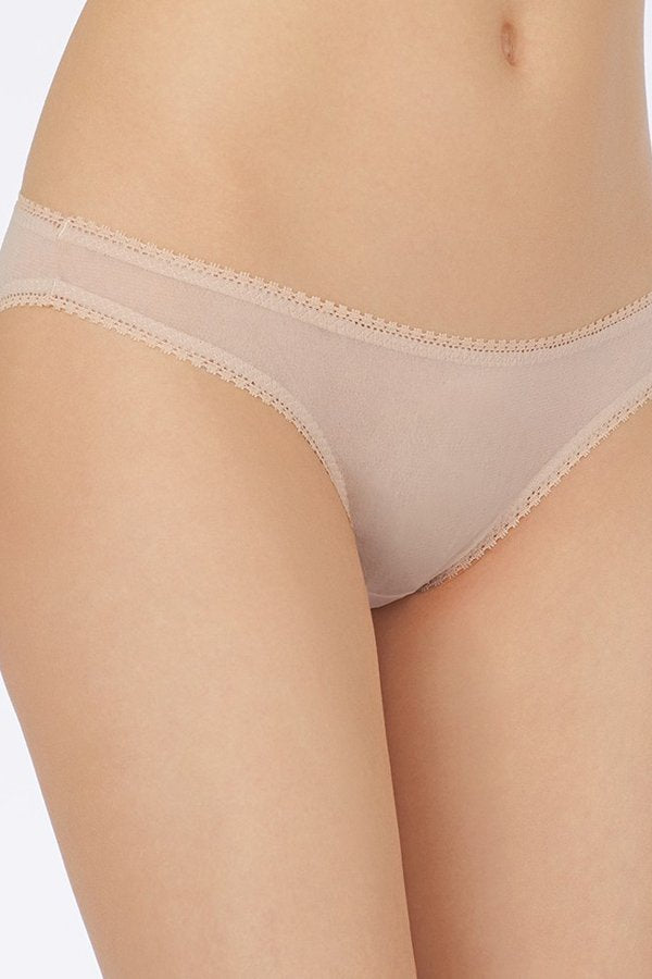 On Gossamer Mesh Hip Bikini - Champagne - source image 30063