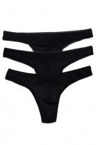 On Gossamer Mesh Hip G-Thong 3-Pack - Black - source image 66310