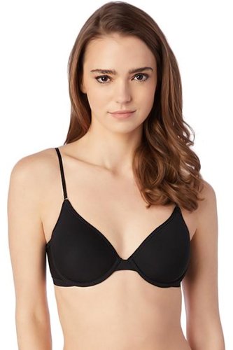 On Gossamer Next to Nothing Micro T-Shirt Bra - Black - source image 33965