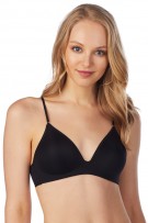 On Gossamer Next to Nothing Micro Wireless Bra - Black - source image 37973