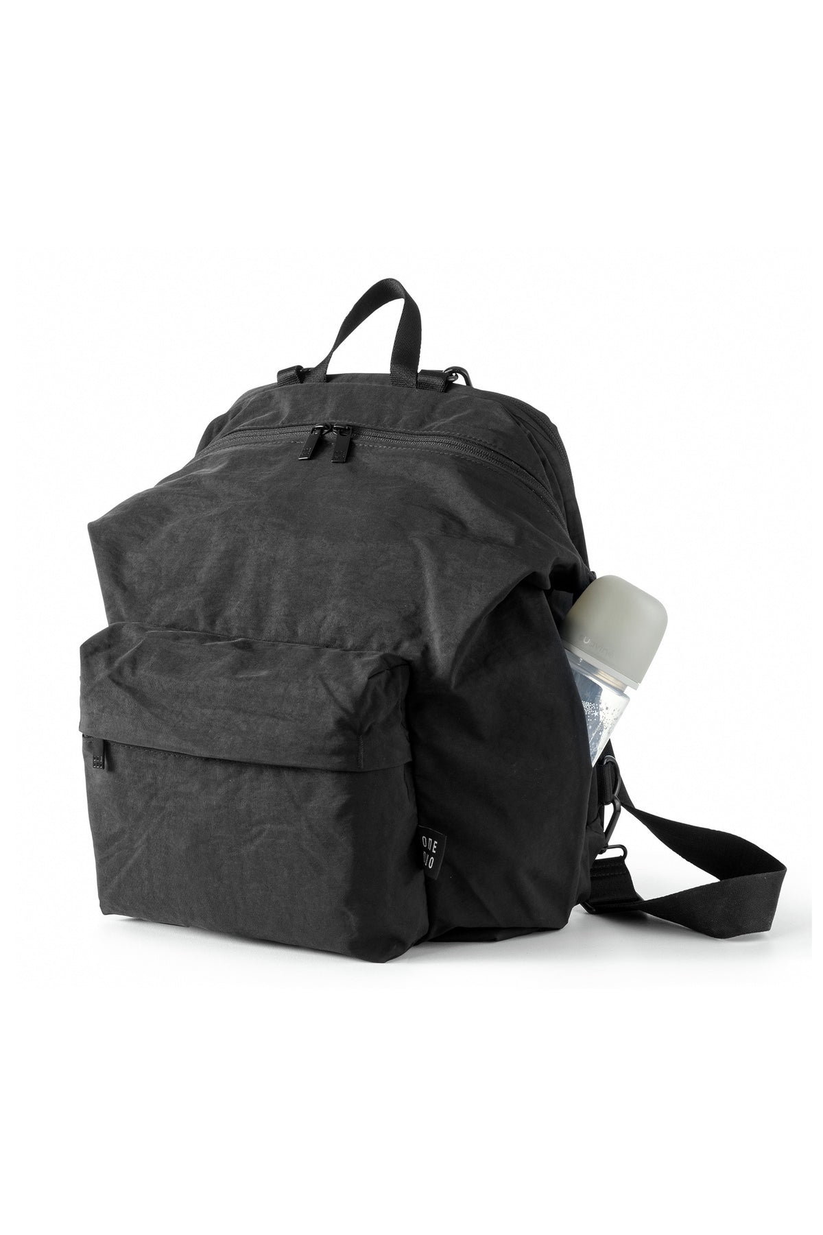 One Duo Designer Baby Diaper Bag, Classic Nylon, Big - Black - source image 51660