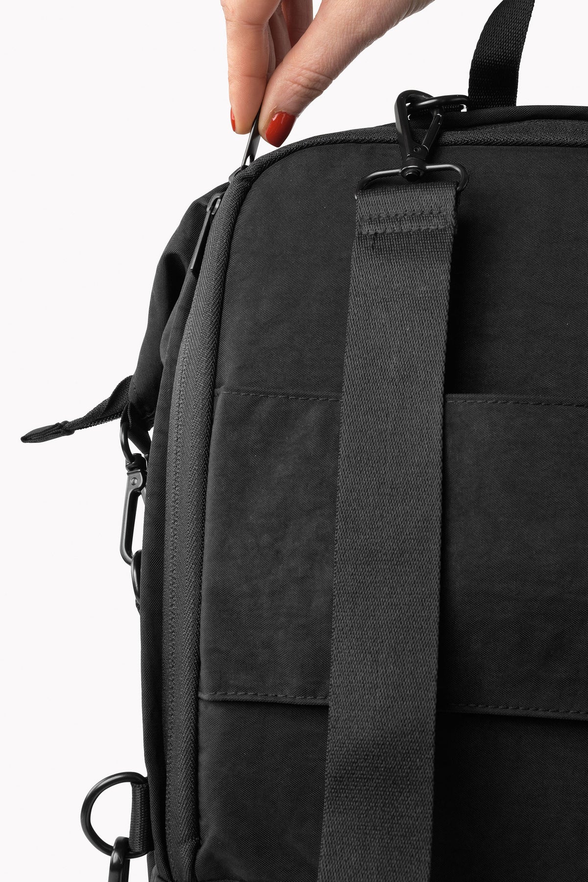 One Duo Designer Baby Diaper Bag, Classic Nylon, Big - Black - source image 51667