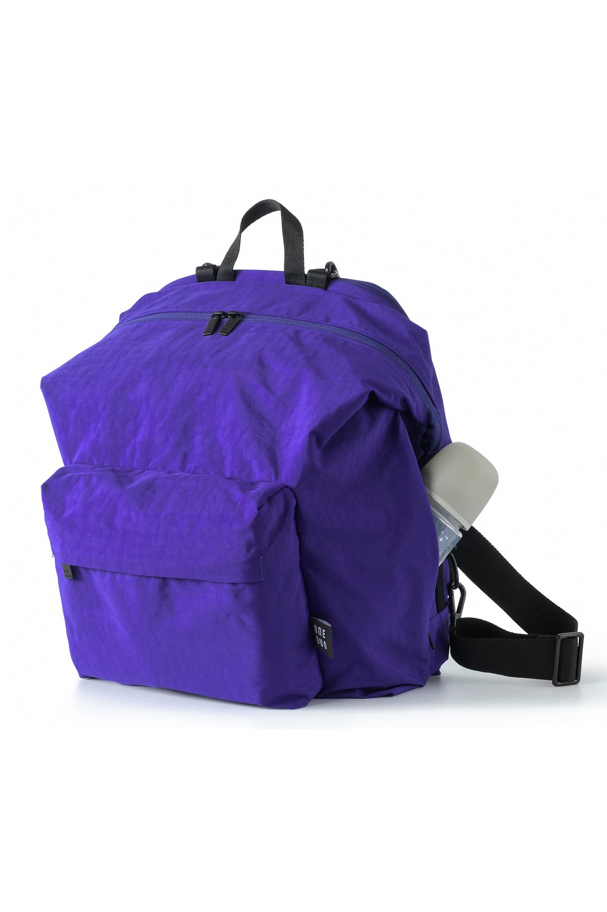 One Duo Designer Baby Diaper Bag, Classic Nylon, Big - Cobalt Purple - source image 51728
