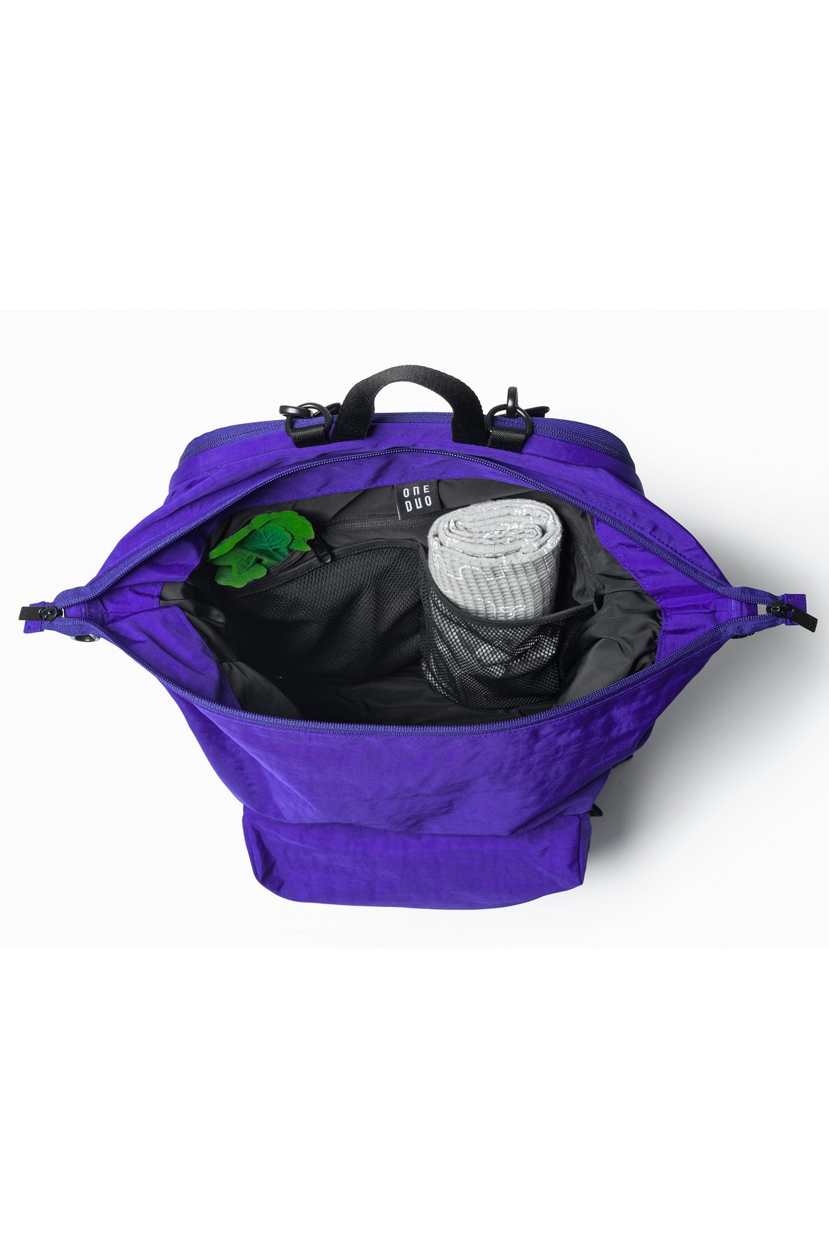 One Duo Designer Baby Diaper Bag, Classic Nylon, Big - Cobalt Purple - source image 51731