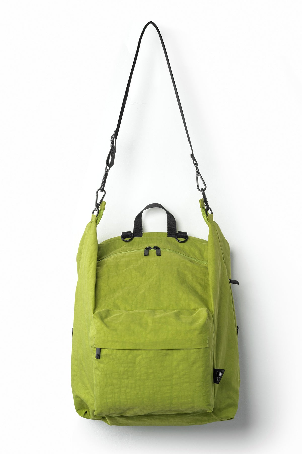 One Duo Designer Baby Diaper Bag, Classic Nylon, Big - Green Apple - source image 51724