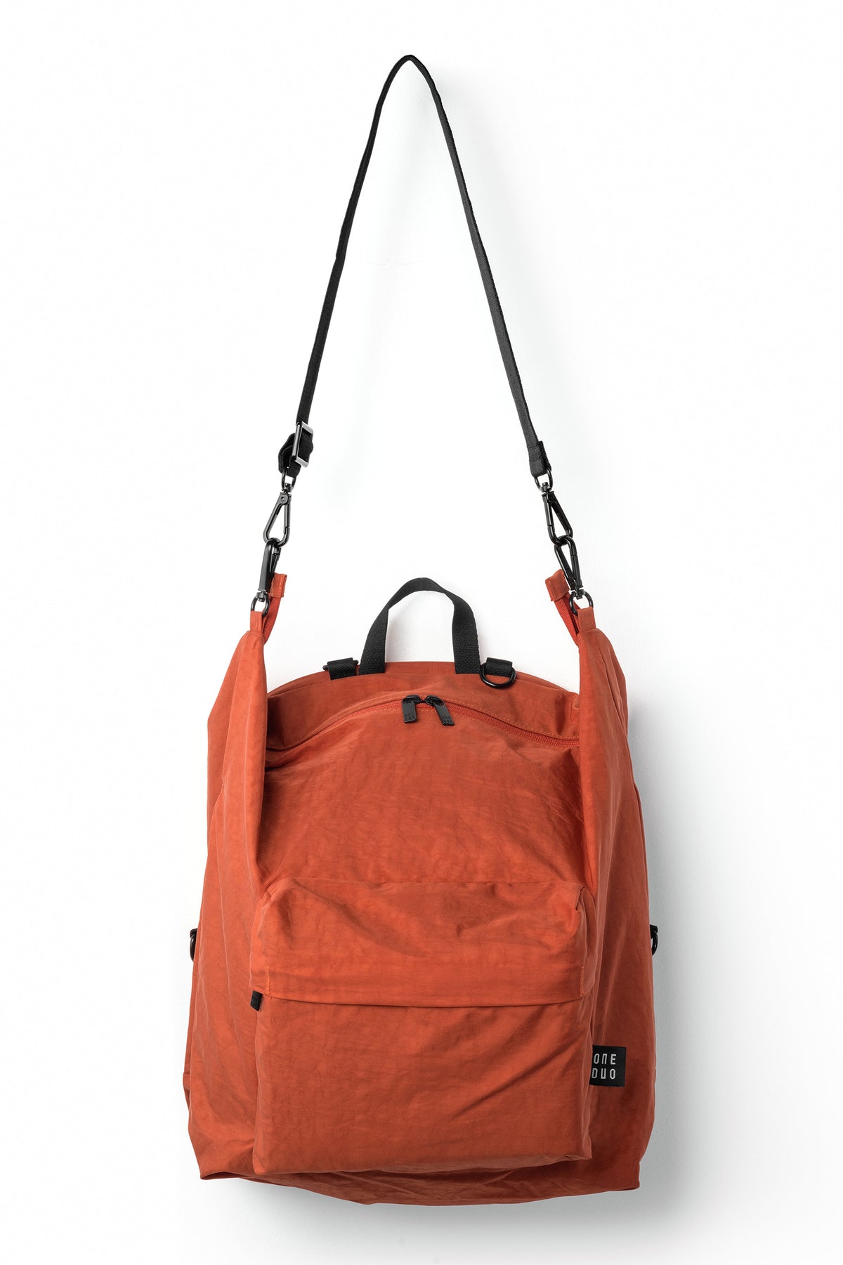 One Duo Designer Baby Diaper Bag, Classic Nylon, Big - Red Loam - source image 51697