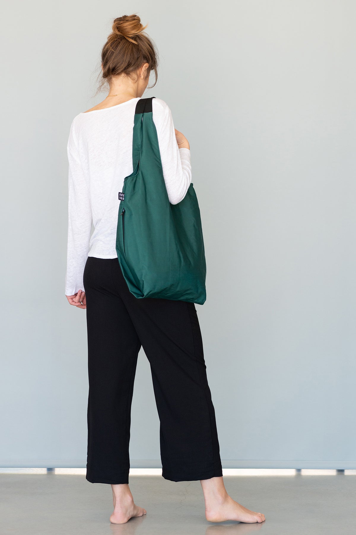 One Duo Designer Stroller Tote Diaper Bag - Green - source image 51770