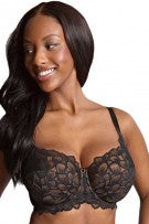 Panache Allure Stretch Lace Full Cup Underwire Bra - Black/Latte - source image 67097