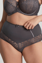 Panache Estel High Waist Brief - Kitten Grey - source image 72352