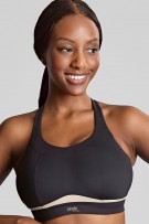 Panache Freedom Non Wired Sports Bra - Black/Chalk - source image 71602