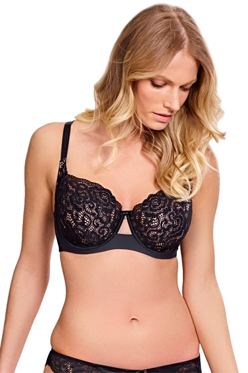 Panache Quinn Balconette Bra - Black - source image 31852