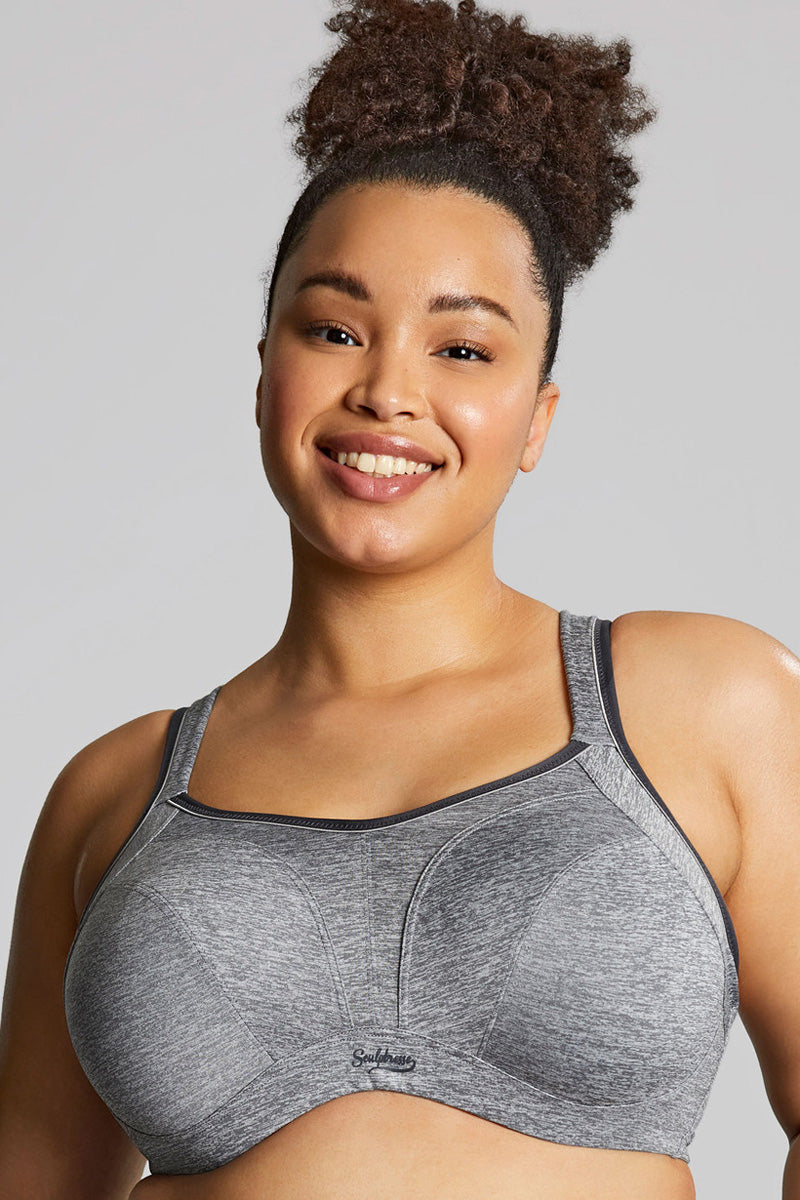 Panache Sculptresse Non Padded Sports Bra - Charcoal Marl - source image 51605