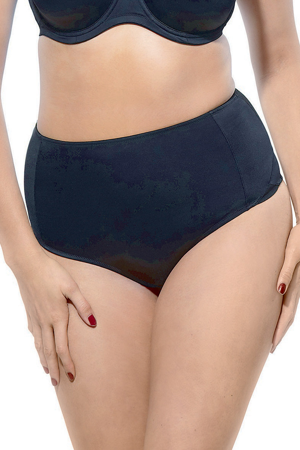 Panache Sculptresse Pure High Waist Brief - Black - source image 9540