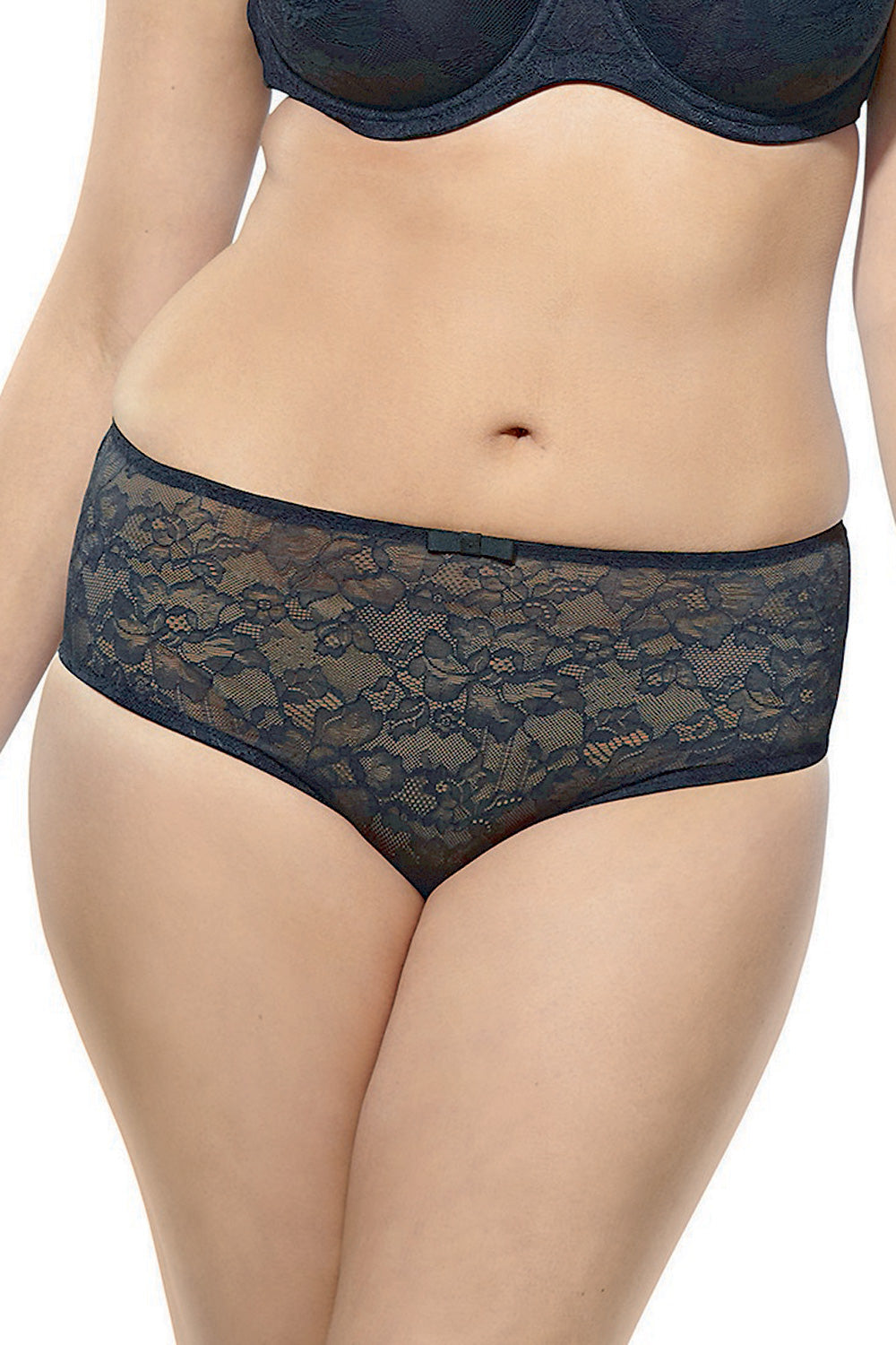 Panache Sculptresse Pure Lace Full Brief - Black - source image 9536