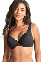 Panache Spirit Lauren Plunge Underwire Bikini Top - Black - source image 67016