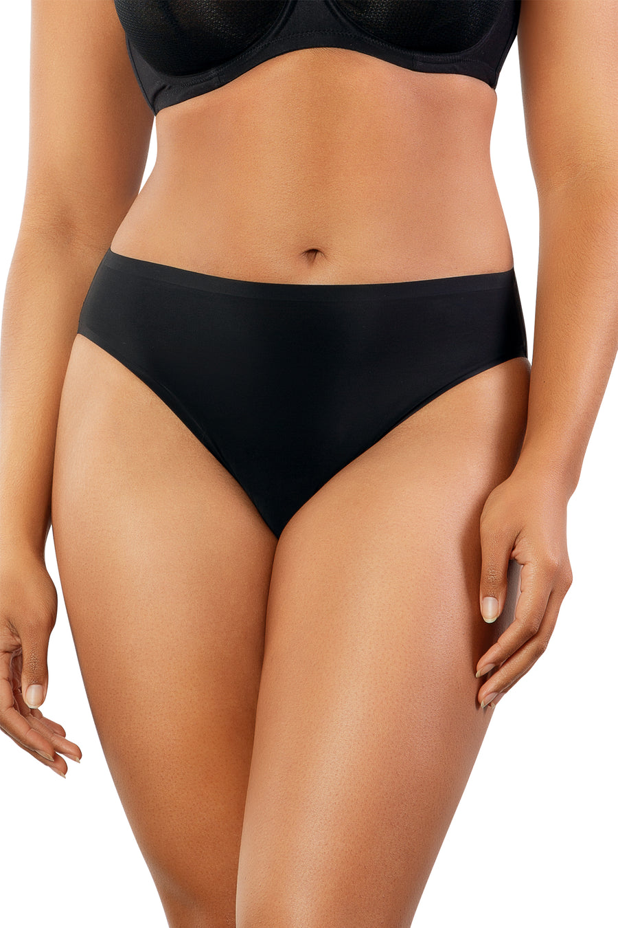 Parfait Bonded French Cut Panty - Black - source image 48057