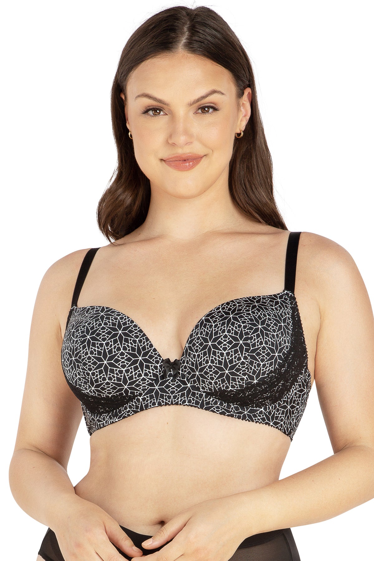 Parfait Casey Mosaic Print Plunge Molded T-Shirt Bra