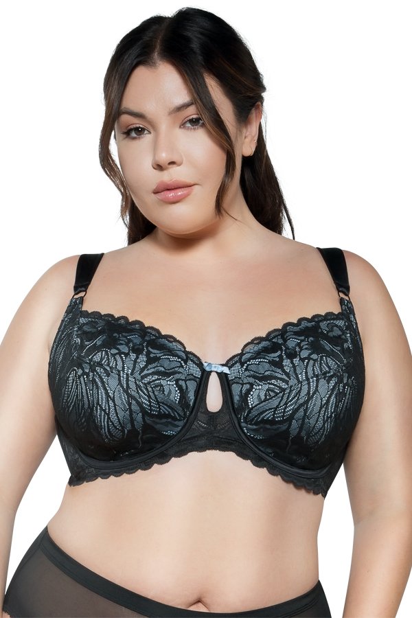 Parfait Charlotte Lace Unlined Bra - Black Onyx - source image 42394