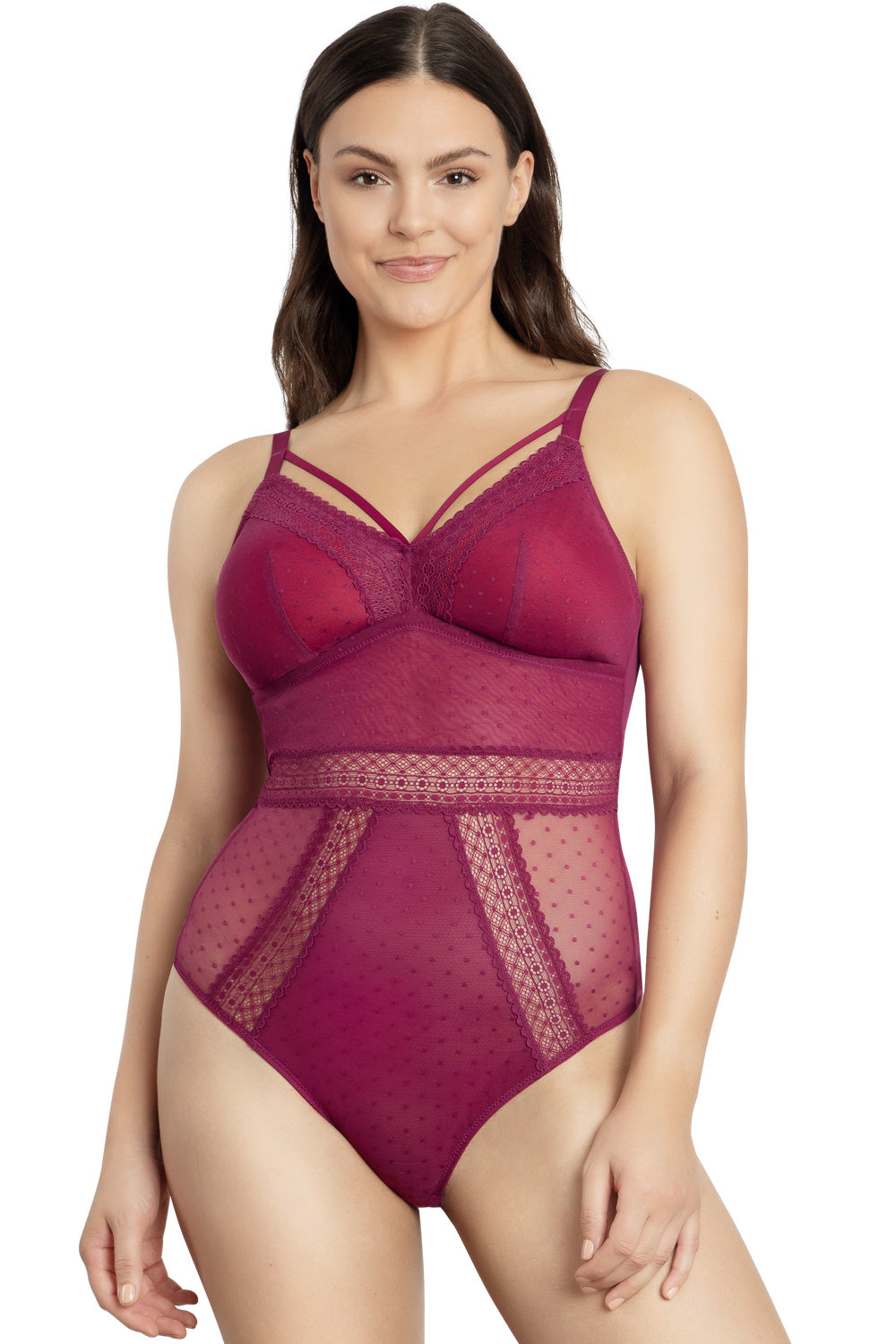Parfait Mia Dot Bodysuit - Blackberry - source image 55937