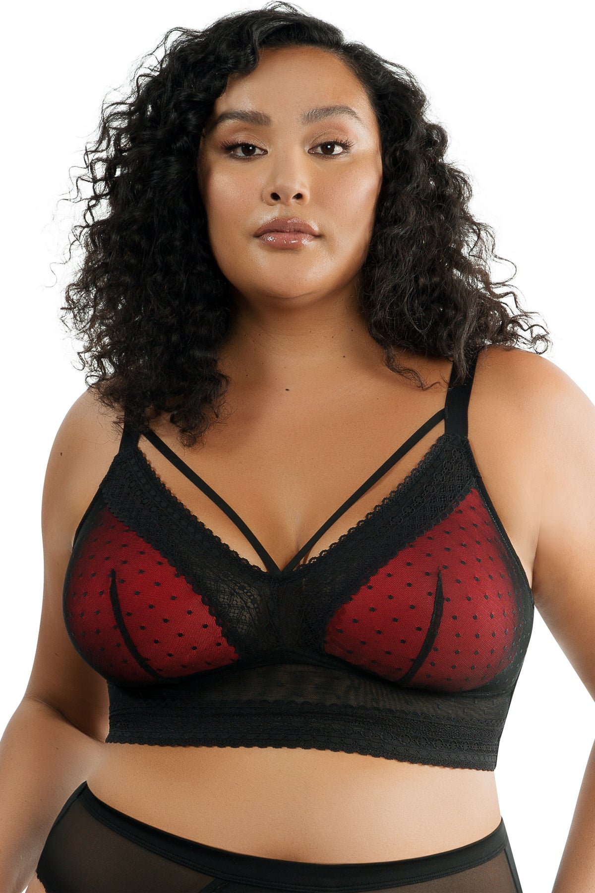 Parfait Mia Dot Wire-Free Bralette - Black - source image 41047