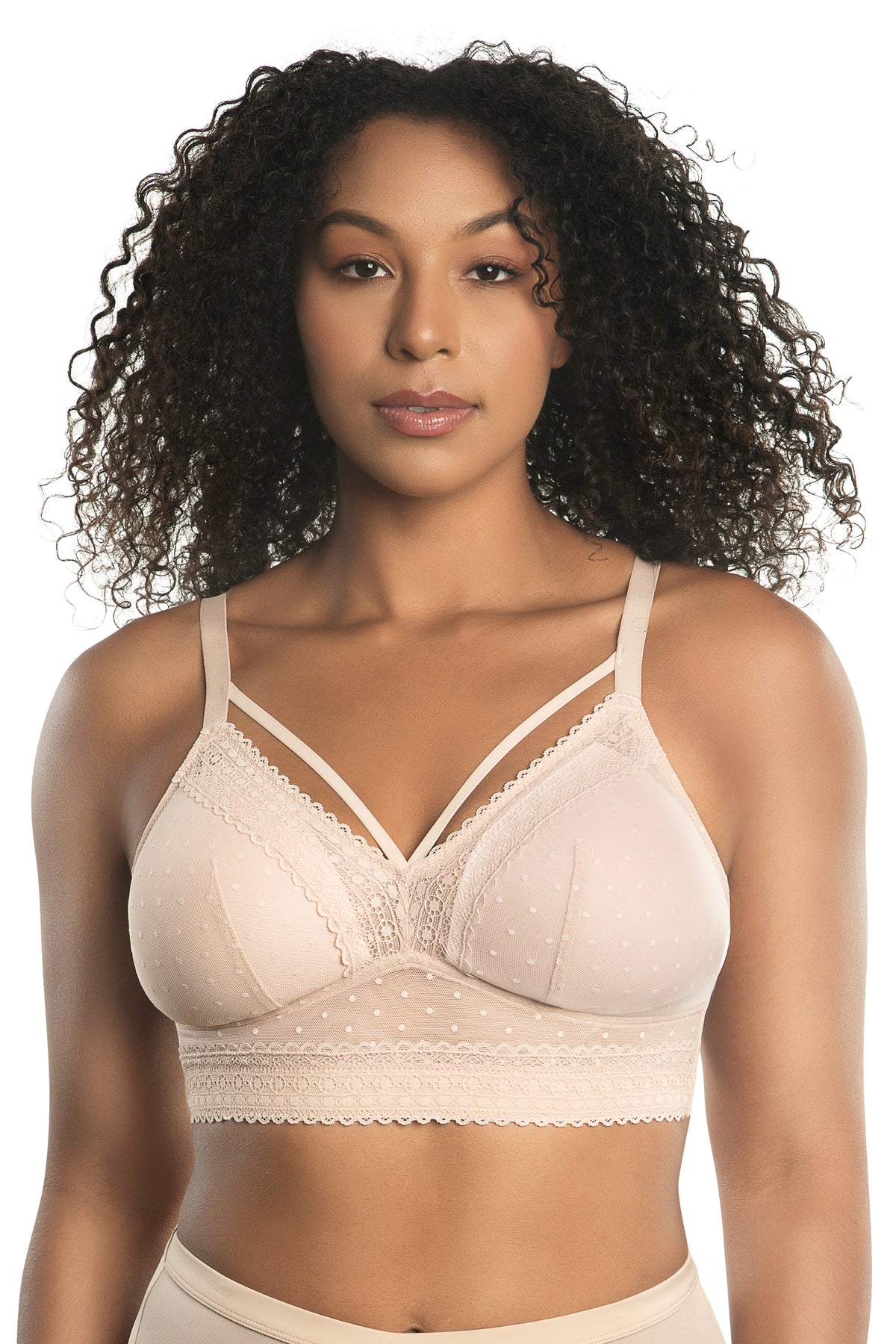 Parfait Mia Dot Wire-Free Bralette - Cameo Rose - source image 46677