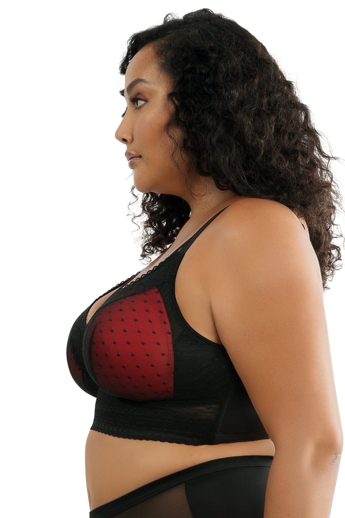 Parfait Mia Dot Wire-Free Bralette - Black - source image 41048
