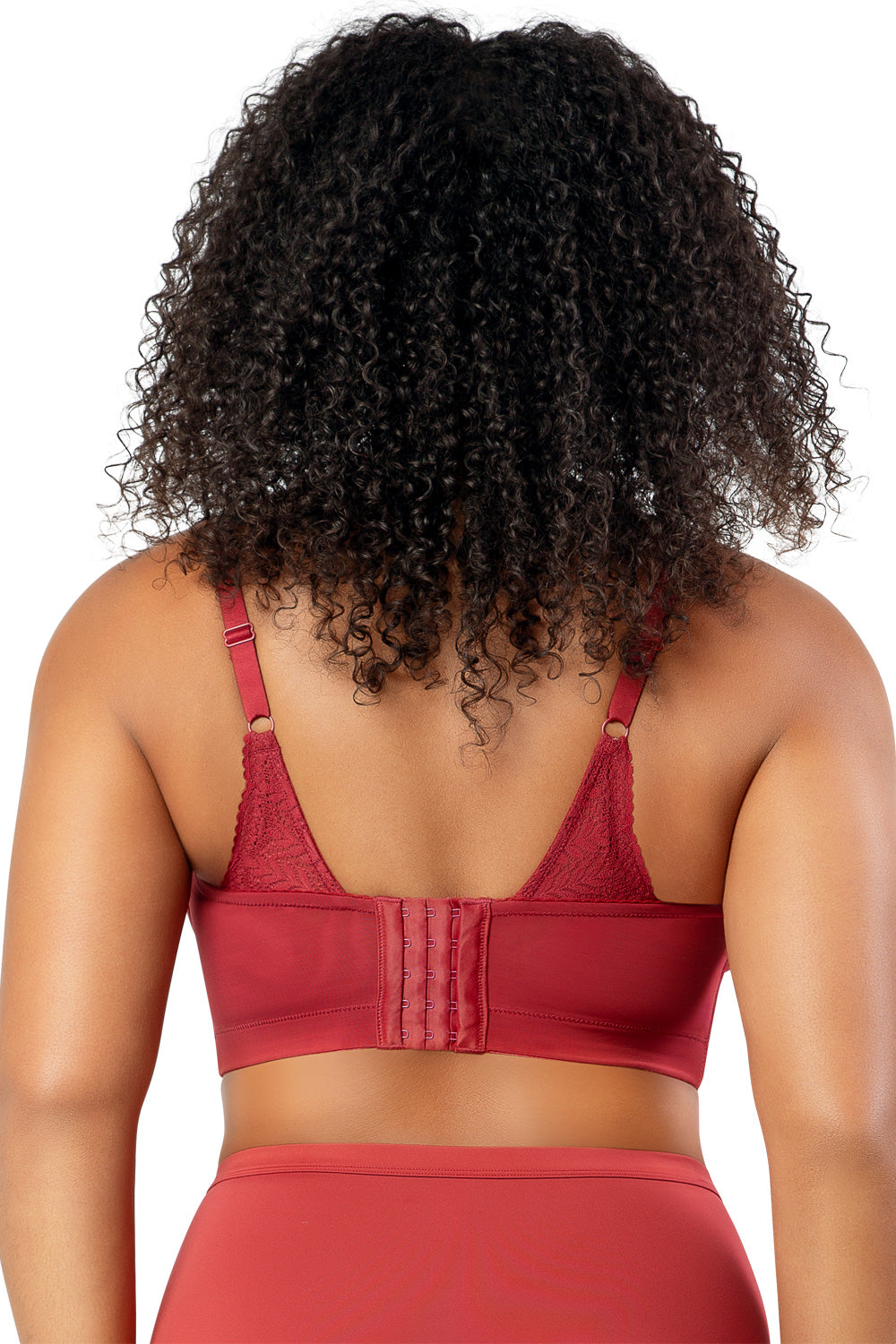 Parfait Mia Lace Wire-Free Padded Lace Bralette - Rio Red - source image 46694
