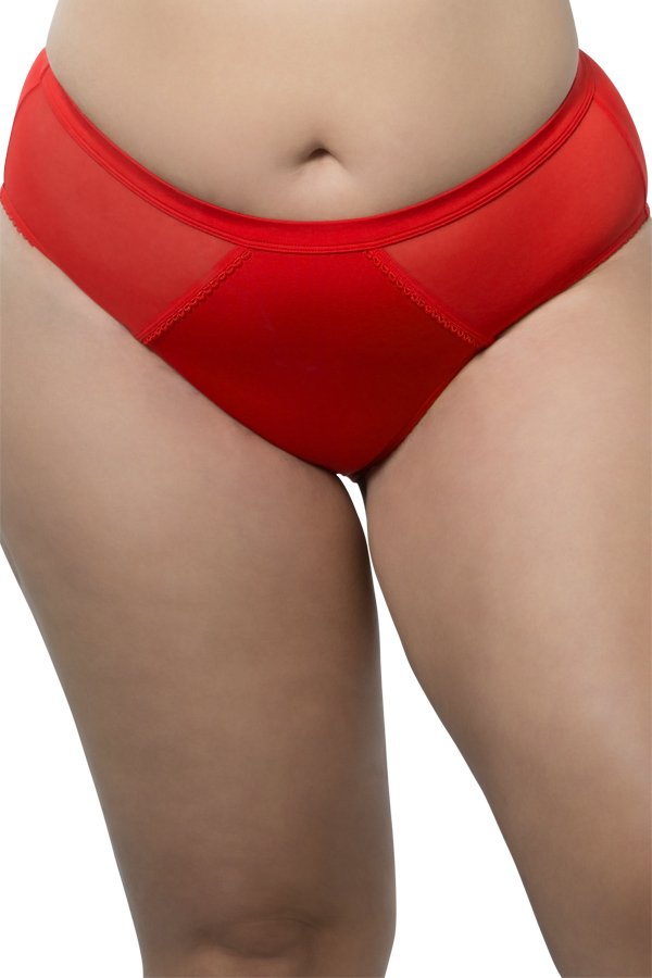 Parfait Micro Dressy French Cut Panty - Racing Red - source image 42004