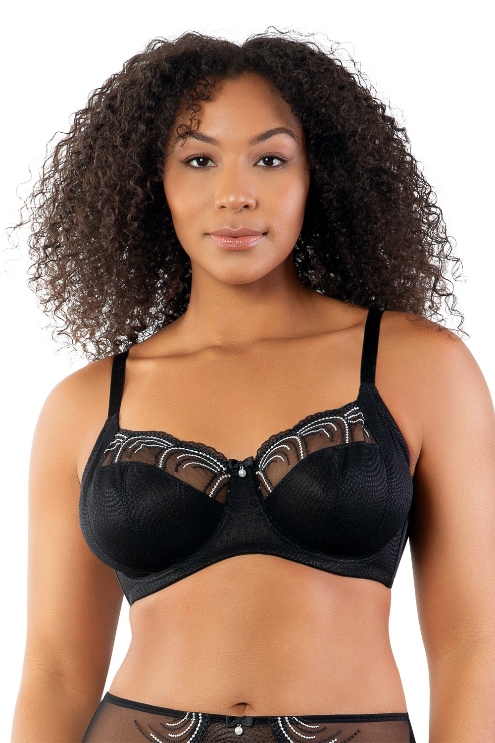 Parfait Pearl Unlined Bra - Black - source image 47994