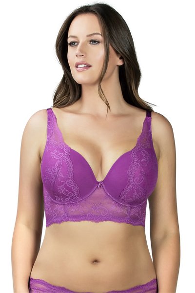 Parfait Sandrine Plunge Longline Bra - Orchid - source image 42351