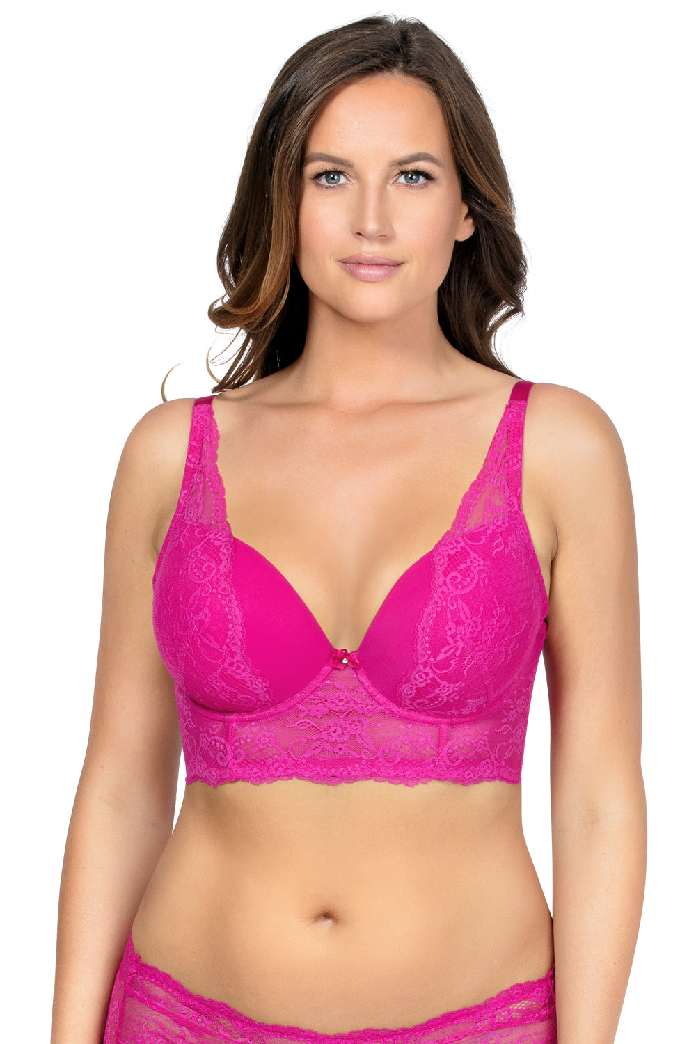 Parfait Sandrine Plunge Longline Bra - Wild Pink - source image 33149