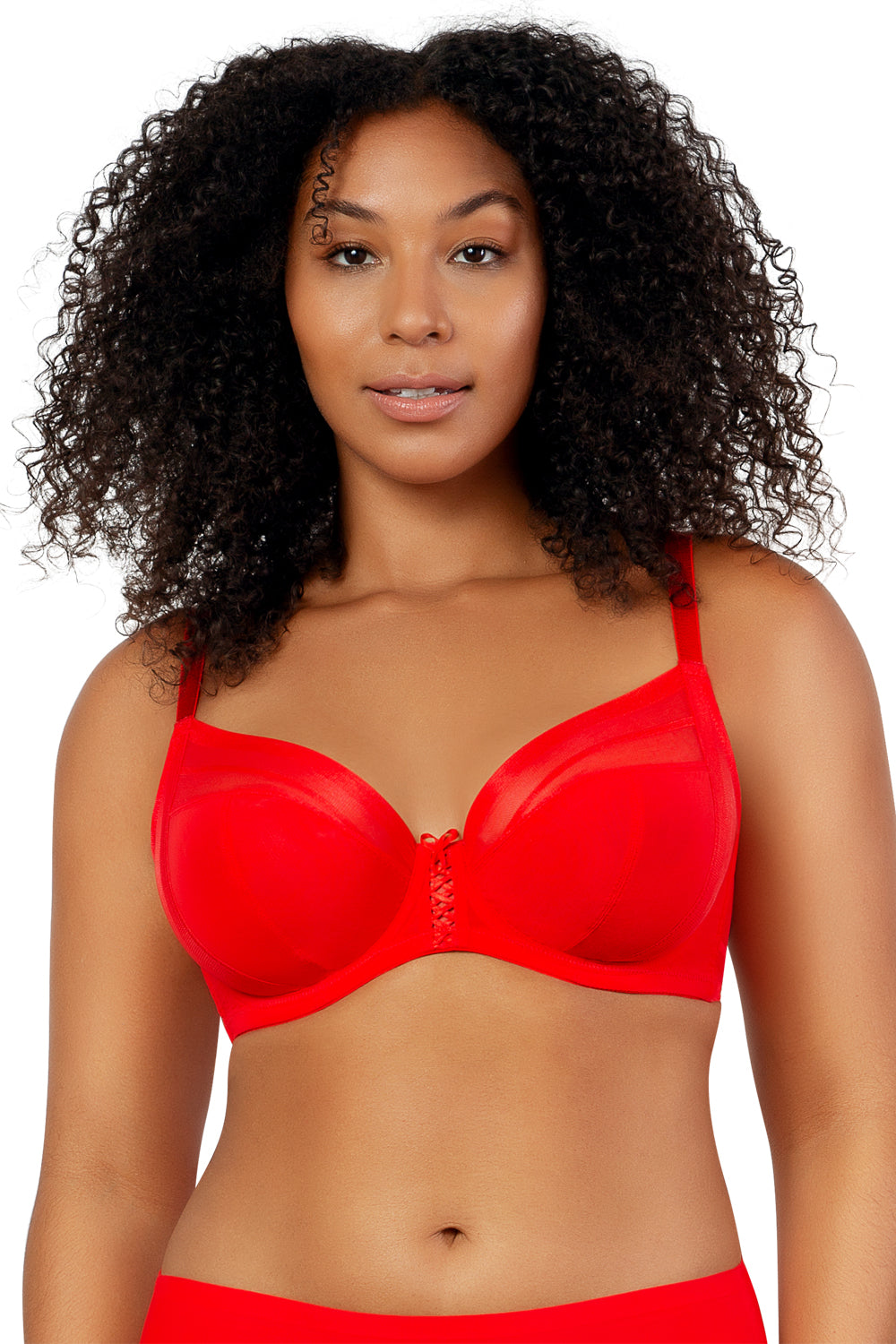 Parfait Shea Plunge Unlined Bra - Racing Red - source image 47977