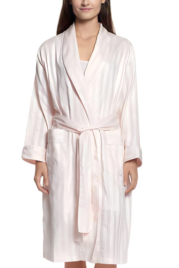 P.Jamas Tina's Short Robe - Pink - source image 64925