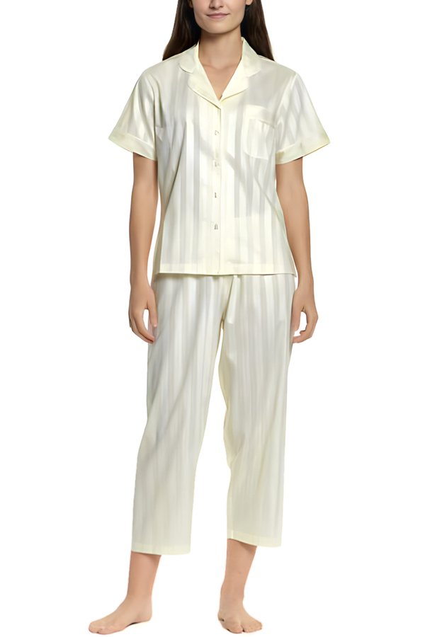 P.Jamas Tina's Short Sleeved Pajama Set - Yellow - source image 64919