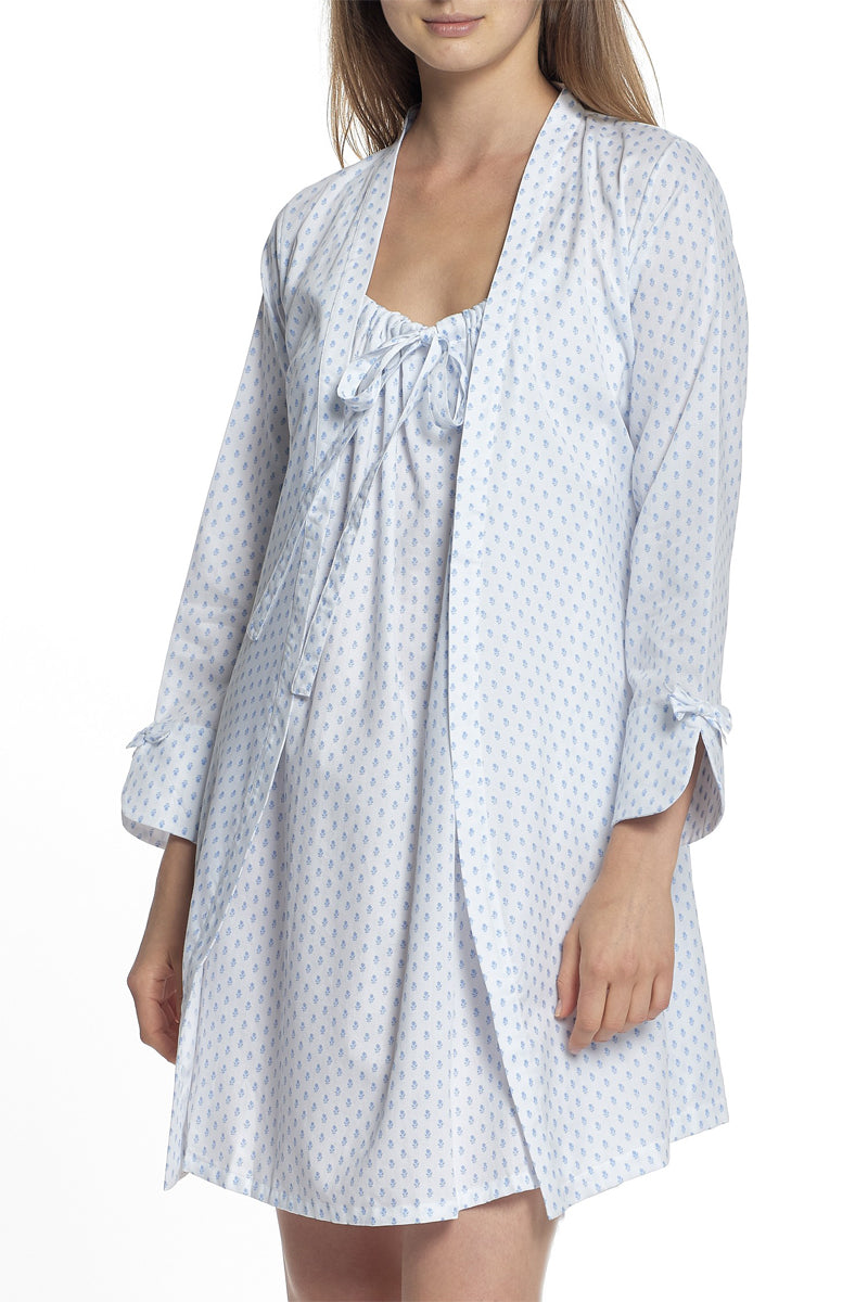 P.Jamas Wovens Minitulips Short Robe