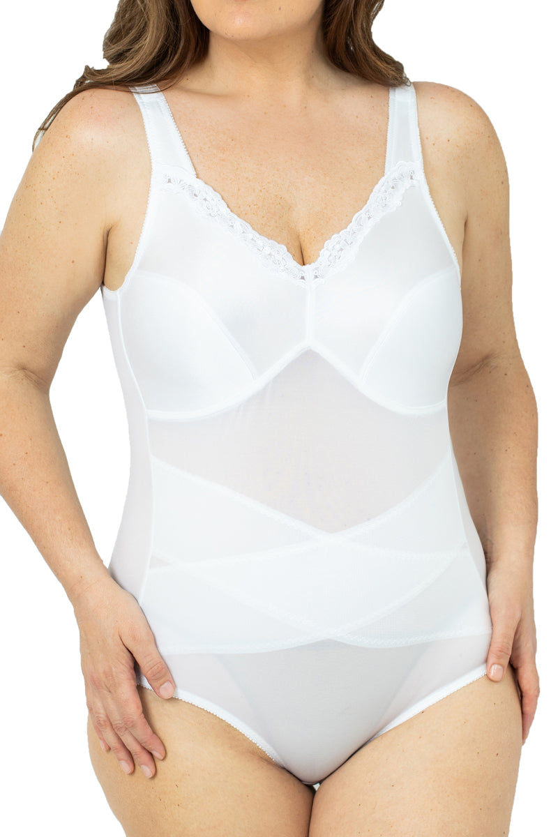 Plusform Instant Shaping  Firm Control Bodybriefer - White - source image 54598