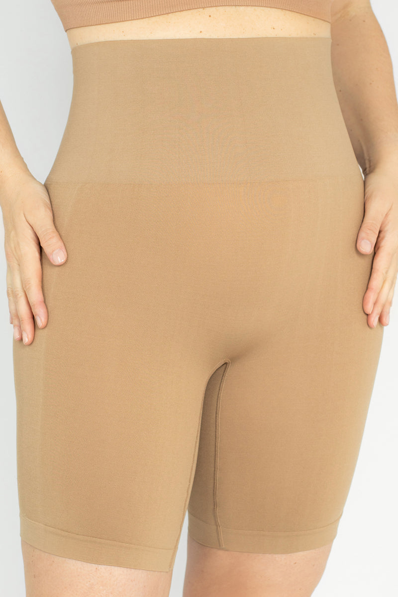 Plusform Instant Shaping Seamless High Waist Thigh Shaper - Nude - source image 54547