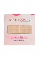 QT Intimates Give a Little Bra Extender 3 Hooks 4 Rows, 2-Pack - Sand - source image 68328